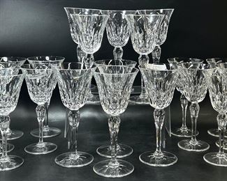 St Louis French Crystal Stella Continental Goblets
