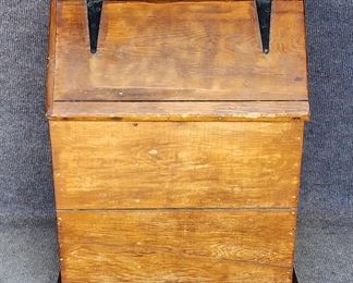 Antique Grain Bin Large Iron Hinges
