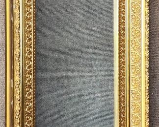 Antique Gilt Framed Fancy Deep Set Wall Mirror
