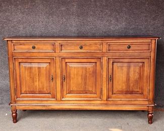 Ballard Design Solid Wood Credenza Fancy Drawer Pulls
