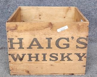 Antique Haig's Whiskey Wood Crate
