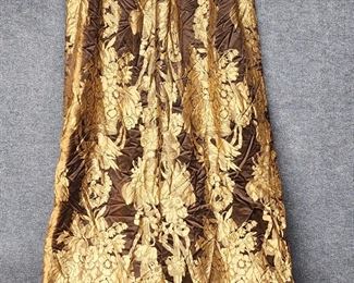 Fancy Silk Basket of Fruit Textile Curtains - Great for making pillows
