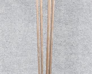 Fantastic Bronzed Patina Metal Tall Torchier Floor Lamp
