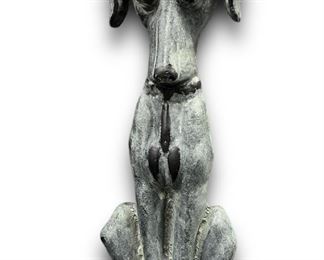 Vintage Virginia Metalcrafters Cast Iron Dog Doorstop
