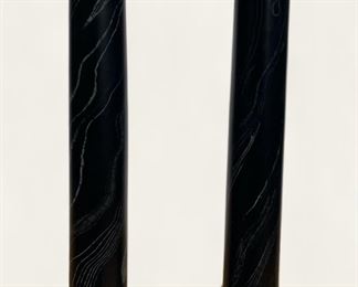 Pair of eagle obelisk faux marble  columns (23.5 inches H)
