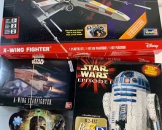 Unopened 2000s Star Wars Collectible Building Kits

