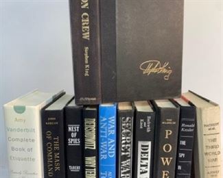Assortment of Spy, War, Power Books
