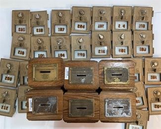 Antique US Post Office Mail Box Doors and Reproduction US Post Office Boxes
