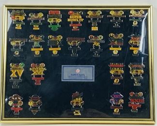 Vintage NFL Super Bowl Champions Commemorative Pins
