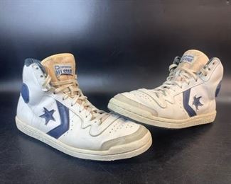 1984 Navy and White Converse All-Star Sneakers
