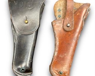 Black & Brown Sears and Graton & Knight Gun Holsters from 1911 and 1943
