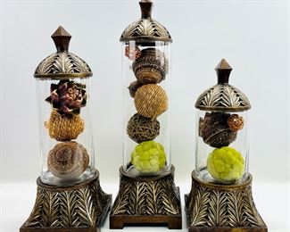 Austin Productions The Kinder a Collection Fancy Large and Medium Sherise Jars
