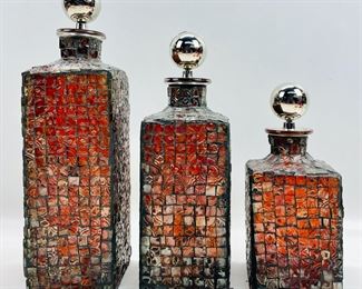 John Richard JRA 6986 Fine Mosaic Bottle Set
