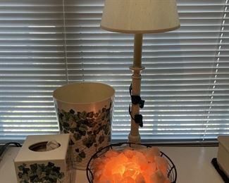 Salt lamp, ivy set