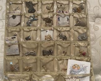 Angel pins and jewelry organizer