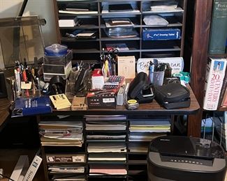 Office supplies, shredder