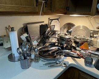 Pots pans kitchen
