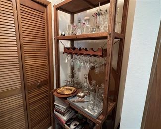 Vintage decanters and barware. Glasses and more. Contents only