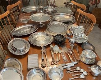 Huge silverplate lot