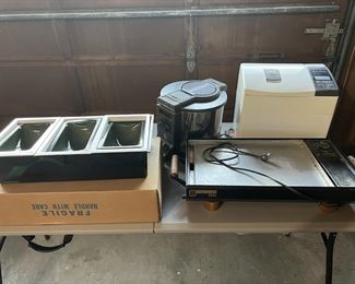 Griddle, Serving piece, bread maker, deep fryer