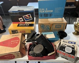 Vintage cameras, projector more