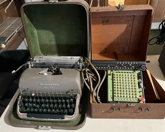 Typewriter and adding machine