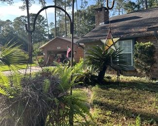 Shepherd hooks and stained glass