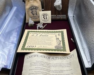 Piece of statue of liberty