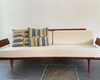 Peter Hvidt  teak & chrome day bed