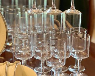 3 Sizes Lenox stemmed glasses - 12 pc set in each size