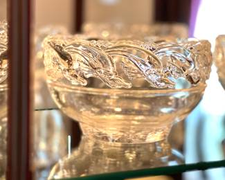1 of 2 Tiffany crystal bowl