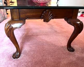 Glass top Thomasville coffee table