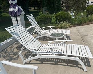 White chaises- $140 each