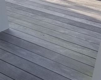 Extensive amount of exotic hardwood decking