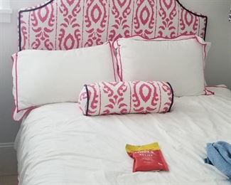 Pretty pair of full/double beds