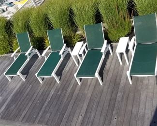 Telescope Casual poly-wood chaise lounges