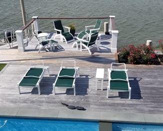 Telescope Casual poly-wood chaise lounges