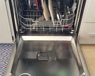 GE Profile dishwasher with stainless steel interior