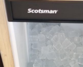 Scotsman ice maker with stainless steel exterior