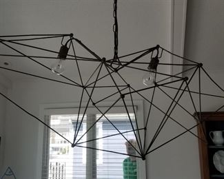 Lightology geometric shapes architectural chandelier 