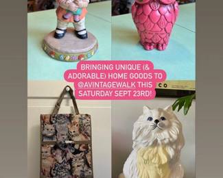 Cute-sie gifts & decor
available Saturday!