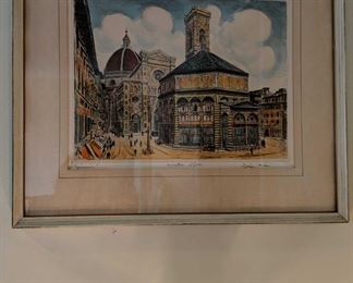 Bela Sziklay framed artwork