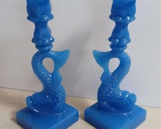 Metropolitan Museum Of Art Opalene Koi Fish Candle Holders