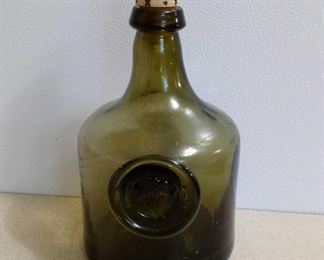 OLD Glass Decanter Oil lamp