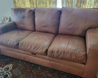 Tan Leather Sofa