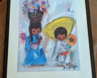 Ted Grazia Art Print Mercado De Ninos