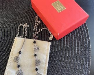 $120 - Retired James Avery Sterling & Onyx Necklace
