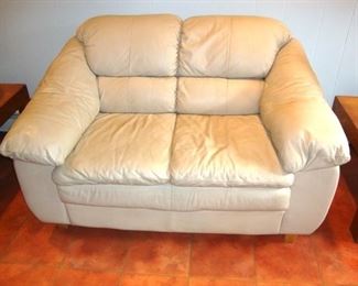 Leather Love Seat