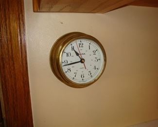 Brass Bulova Wall Clock