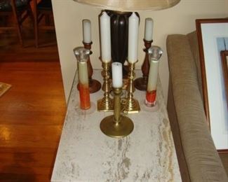 Granite Top End Table